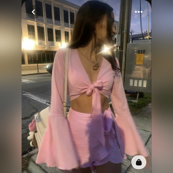 Sugar Thrillz Bell Sleeve Pink  Fairy Set - Picture 1 of 8